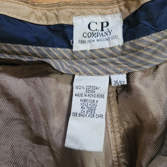 Vtg 90/00s CP Company 34 Beige Corduroy Pants Stone Island Osti - Picture 2 of 3